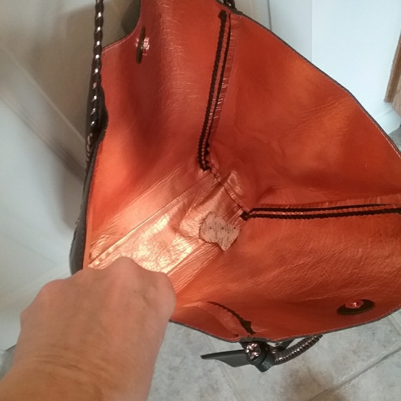 NWT Blk Braided Chain Handle Tote FirmPrice Last 1 - Picture 3 of 4